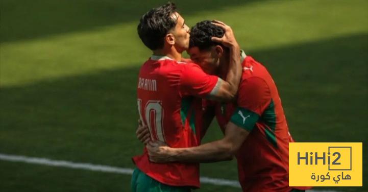 احصائيات الشوط الاول من مباراة المغرب و النرويج