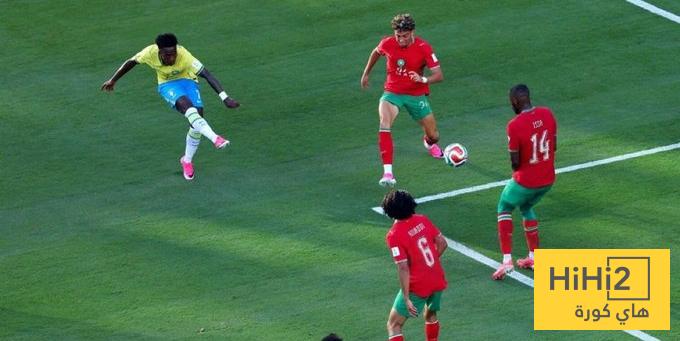 التعادل يحسم الشوط الاول من مباراة البرازيل ضد المغرب