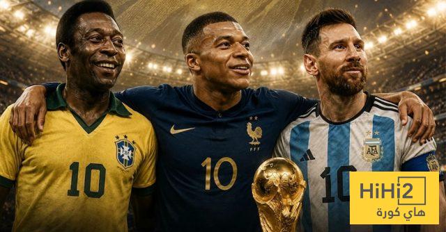 مبابي يتجاوز بيلبه ويعادل ميسي