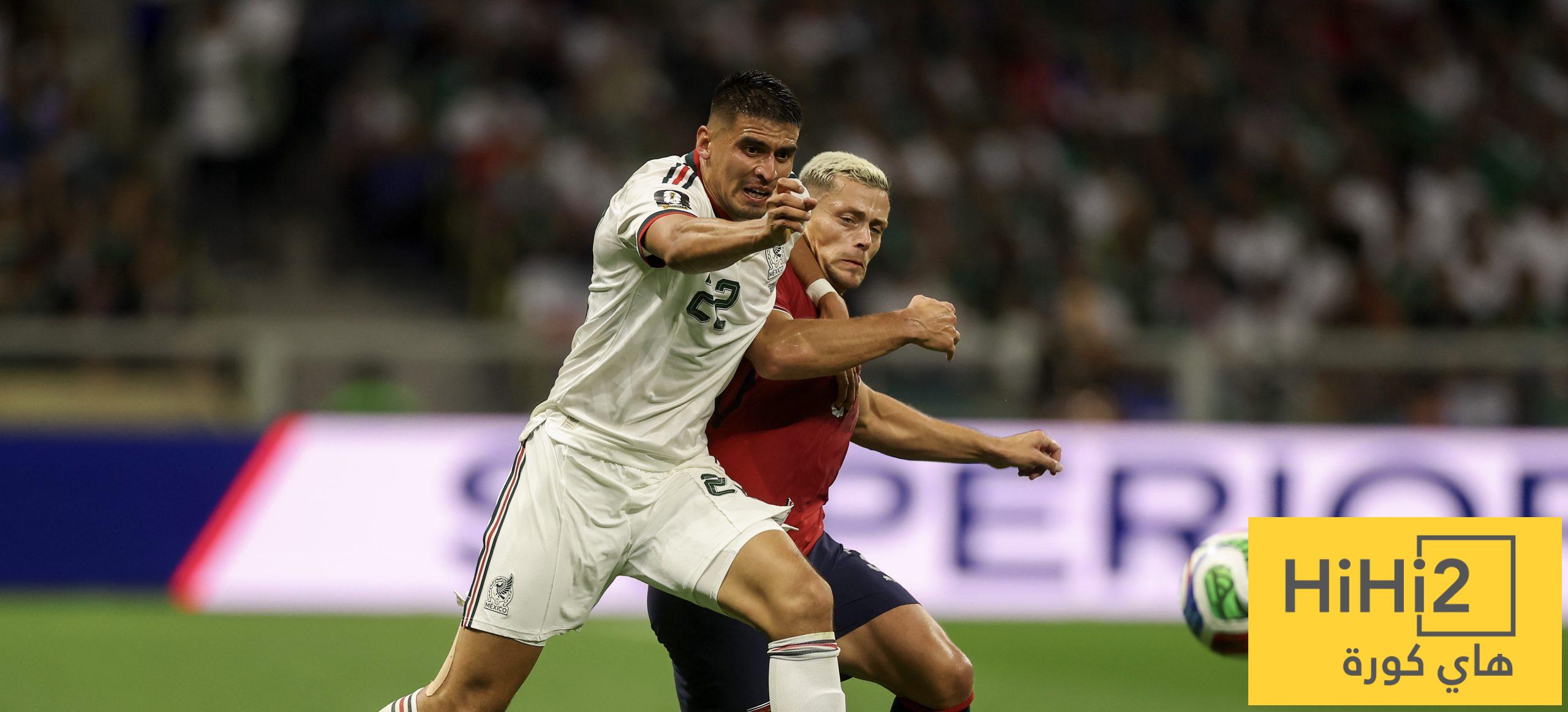موقع الملاعب : نهاية الشوط الأول بالتعادل السلبي بين المكسيك والتشيك