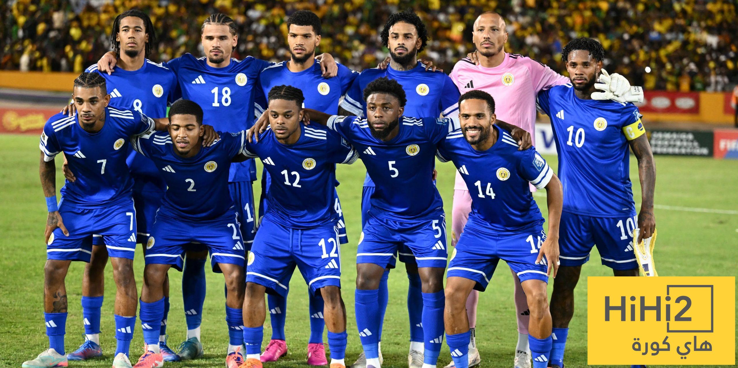 التشكيلة الأساسية لمنتخب كوراساو ضد كوت ديفوار