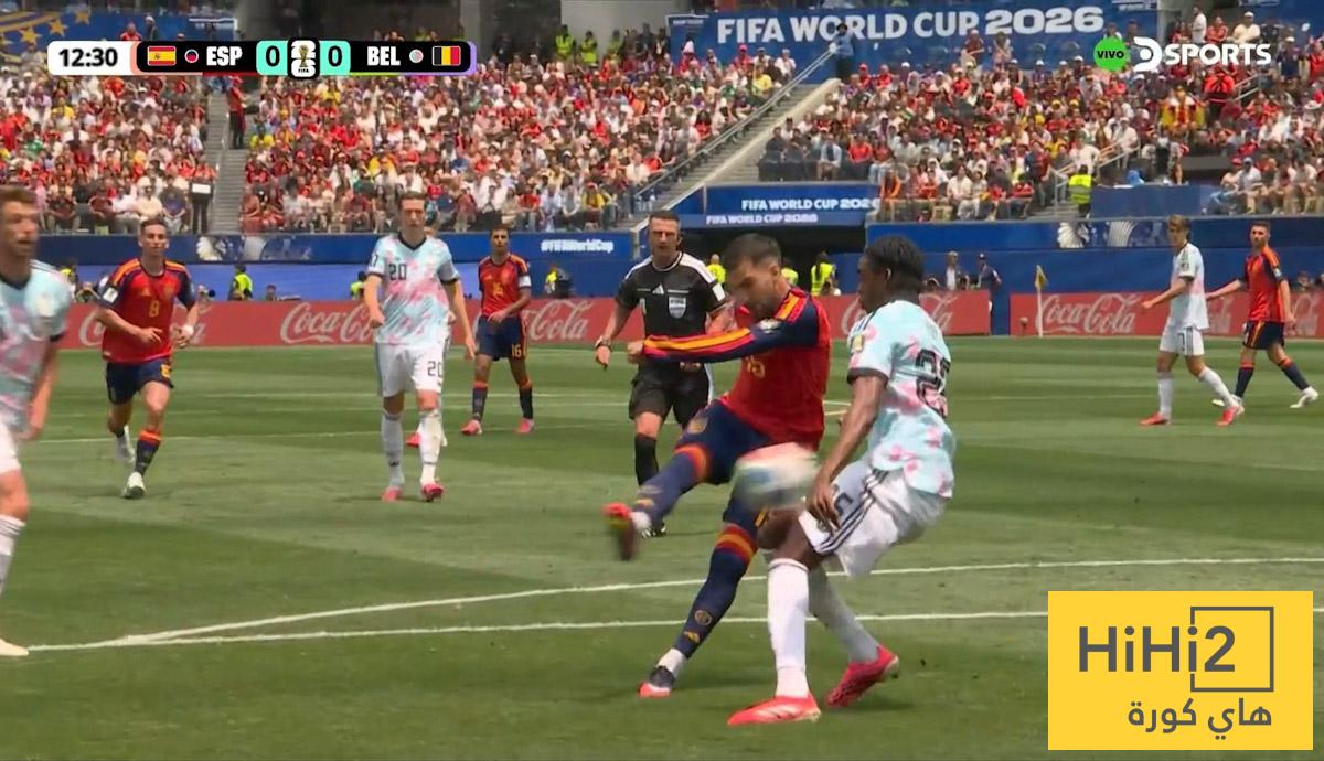 هل حُرم منتخب إسبانيا من ركلة جزاء صحيحة أمام بلجيكا؟