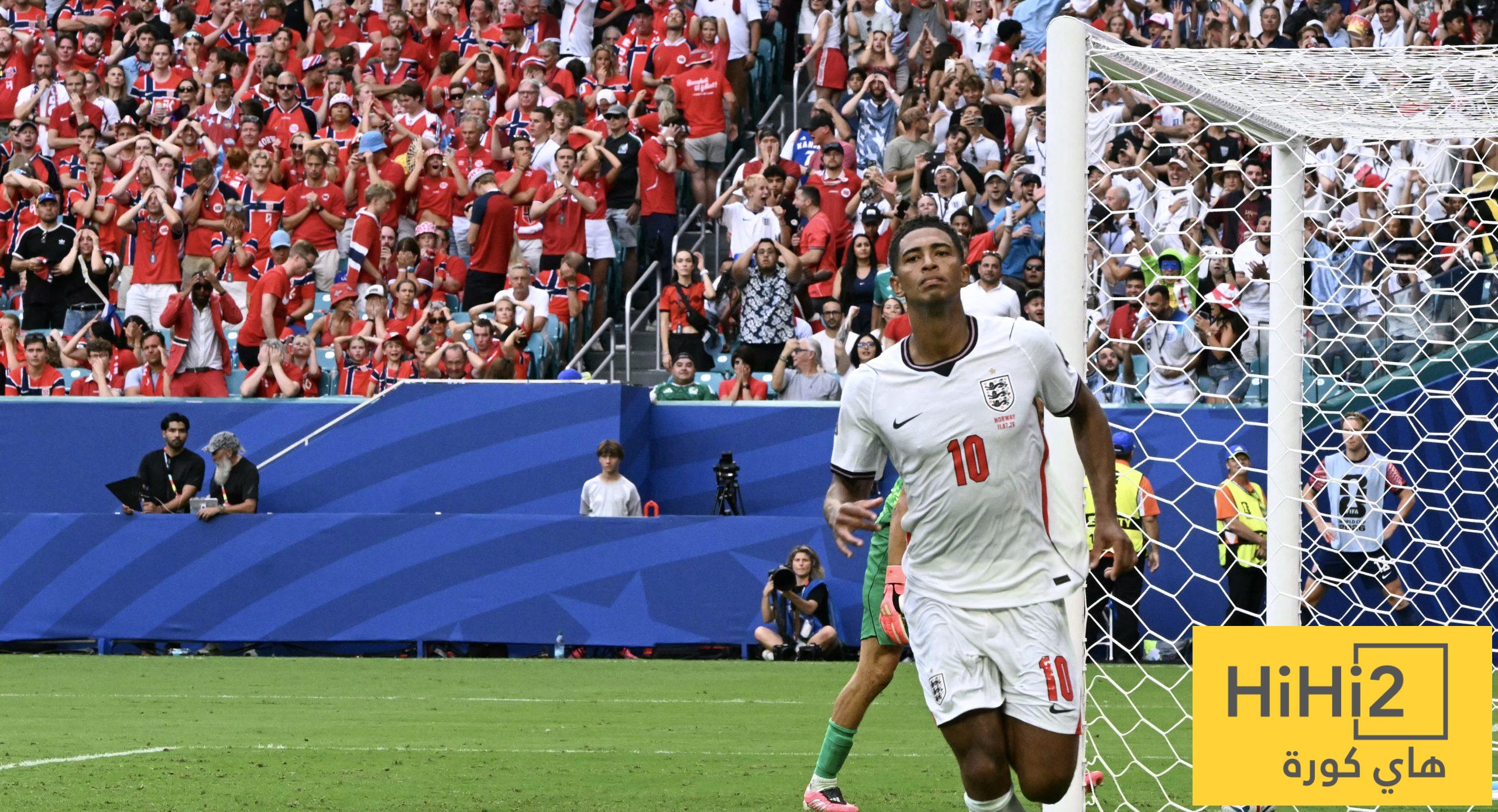 بيلينغهام يسيطر على الأهداف الإقصائية لمنتخب إنجلترا في المونديال