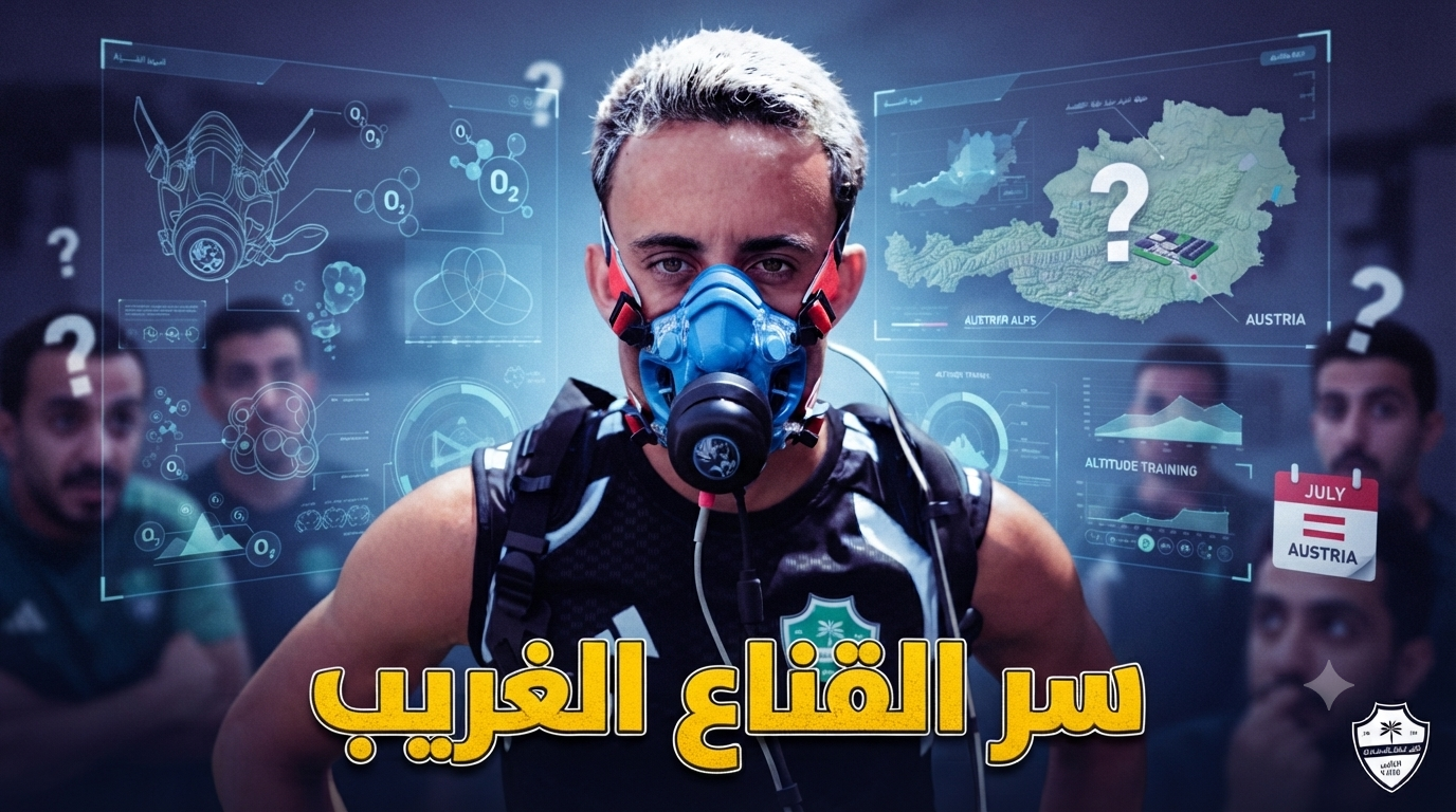 صورة: لماذا يرتدي لاعبو الأهلي هذا القناع في التدريبات؟