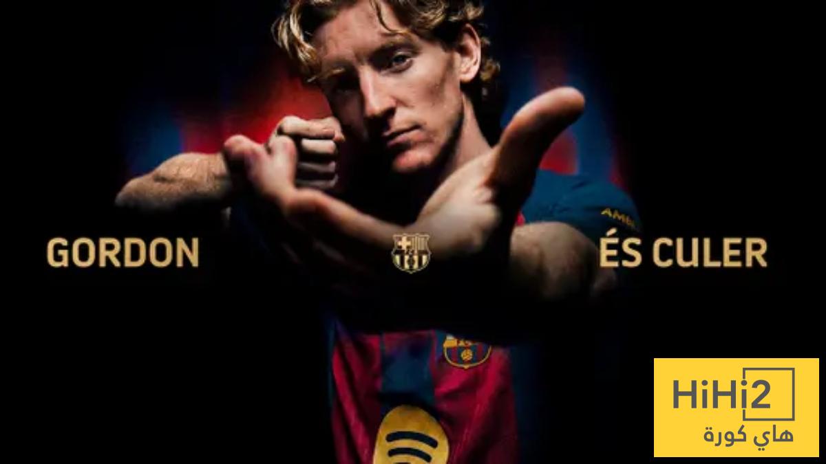 صور .. غوردون يتدرب في عطلته قبل الانضمام لبرشلونة