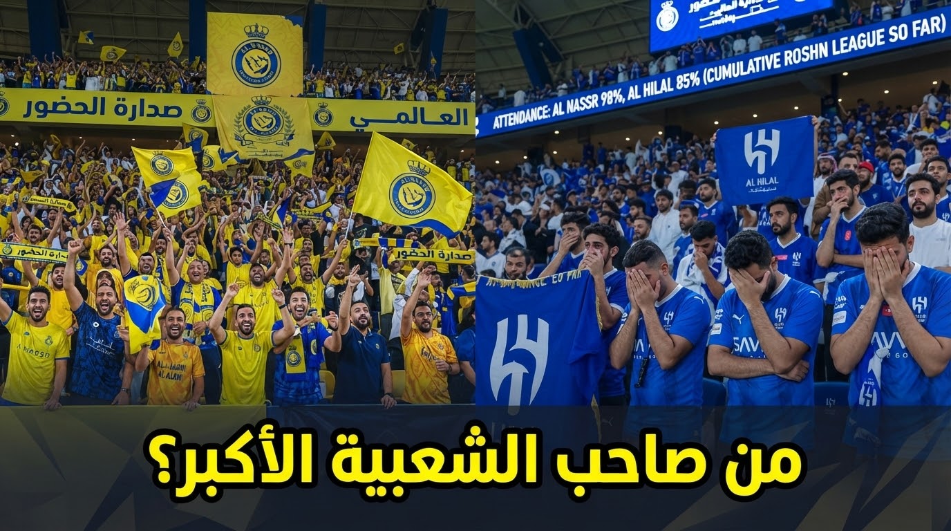 النصر أولاً والهلال خارج الثلاثة الكبار .. ترتيب جماهير دوري روشن