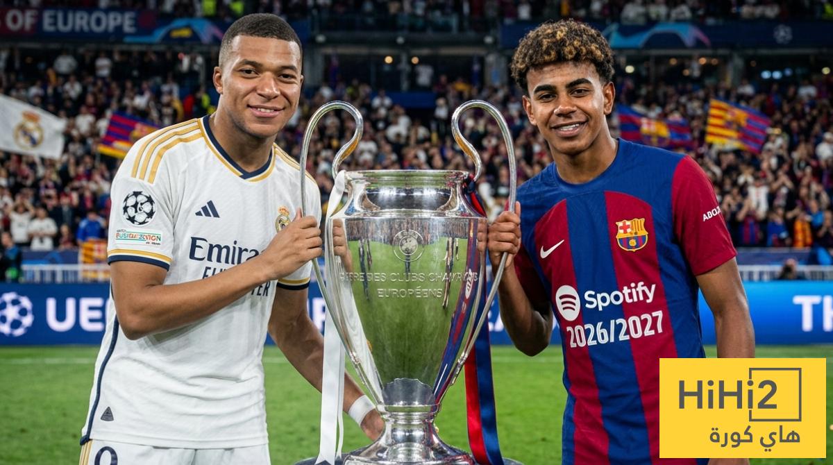 مفاجأة في مراكز برشلونة وريال مدريد بقائمة المرشحين للقب دوري أبطال أوروبا