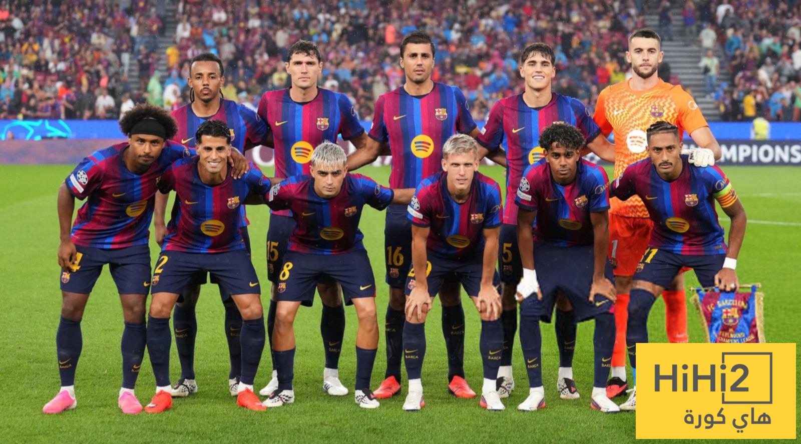 رغم الفوز بخماسية.. رقم سلبي لبرشلونة في دوري أبطال أوروبا